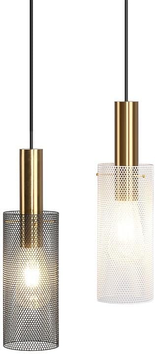 工業用ブラックケージペンダントライト 歩道階段用 高さ調節可能